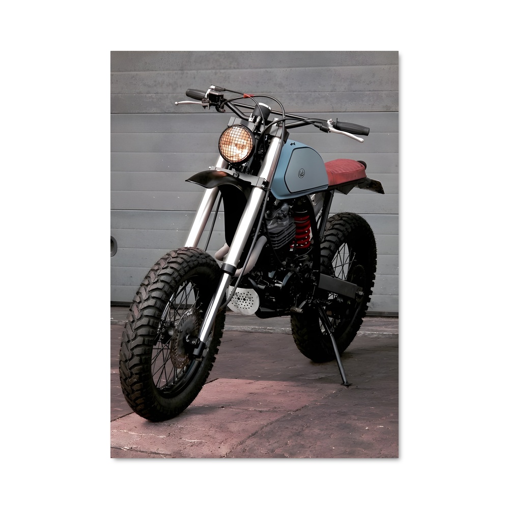 Poster Scrambler cafe racer vintage